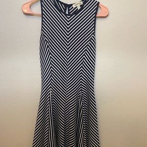 MONTEAU STRIPED DRESS XS